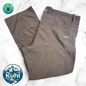 Kuhl Pants Mens 40x30 Radikul Dark Khaki Vented Flex Knee Carpenter Workwear